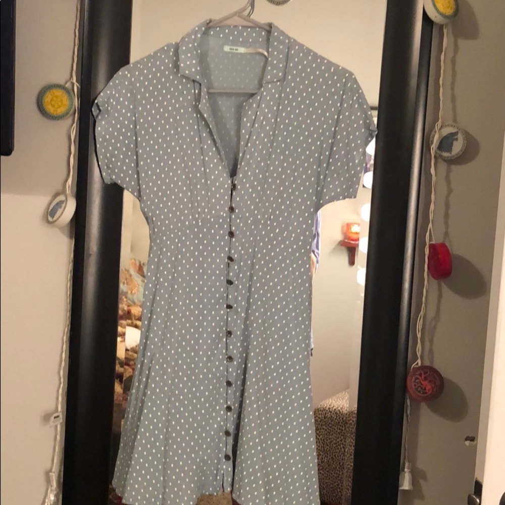 Flirty button up dress